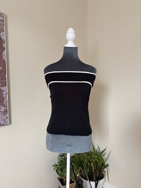 ZARA black off-shoulder slim top – Size Small